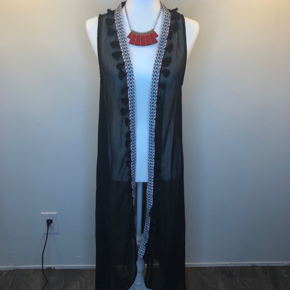 Steve Madden Swim Cover Up w/fringe